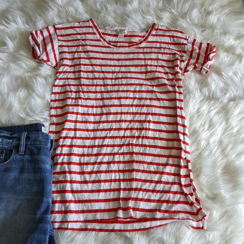 J.Crew Jean Shorts and Tee - Picture 6 of 12